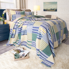 Striped, quilted, Cover, Blanket