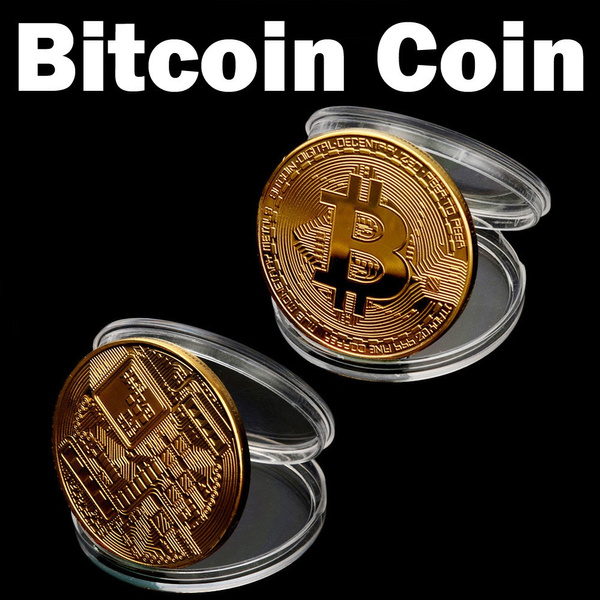 Moneda de colectie BITCOIN - 1 BTC - gold/silver, 75 lei - metin2global.ro