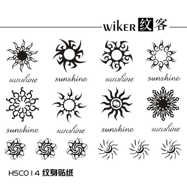 Temporary Tattoo Sticker Supernatural Sun Creative Chest Tattoo Decal for  Men Waterproof kamille good selection | Wish