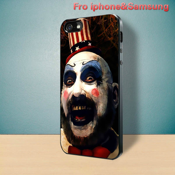 Captain Spaulding Rob Zombie Art Black phone Case Cover For IPhone 4 4S 5 5S 5C SE 6 6S 6Plus 7 7Plus X 8 8Plus Samsung Galaxy S3 S4 S5 S6 S6 Edge S7