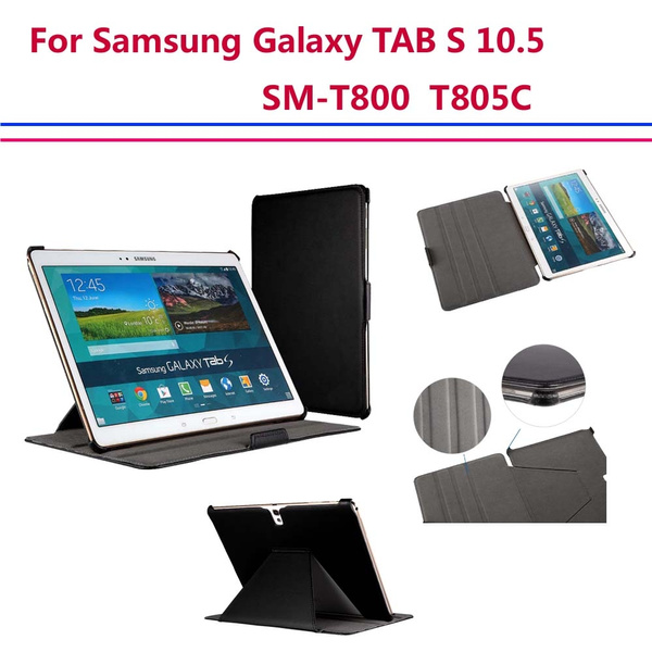 Kaufe Für Samsung Galaxy Tab S 10,5 Zoll T800 T805 SM-T800 SM-T805 TabS  Tablet Fall 360 Rotierenden Halterung Flip Mode Leder Abdeckung