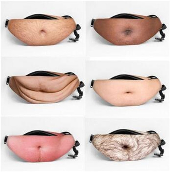 Dad Bod Bags Waist Belt Funny Bum Bag Hairy Beer Fat Belly Fanny Pack Pouch  Men
