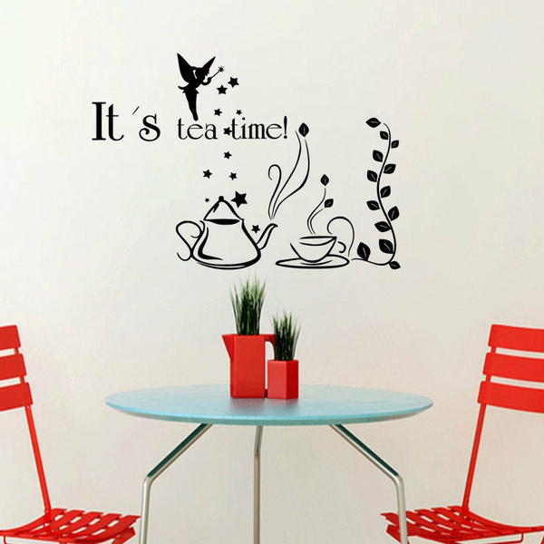 Kitchen Wall Sticker Decal Tea Time Home decor Wall-Art 