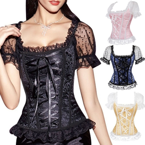 dirndl blouse corset