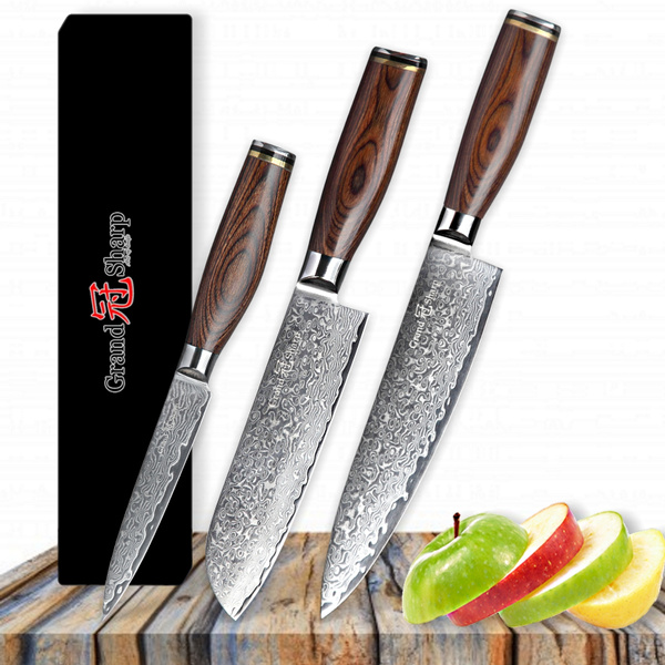 Grandsharp 67 Layers Japanese Damascus Knife Damascus Chef Knife