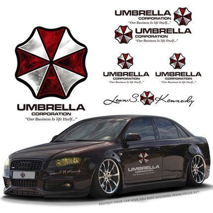 Large Umbrella Corporation Logo Resident Evil Vinyl Decal Sticker