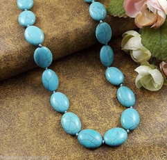 Turquoise, Woman, Necklace, matinee