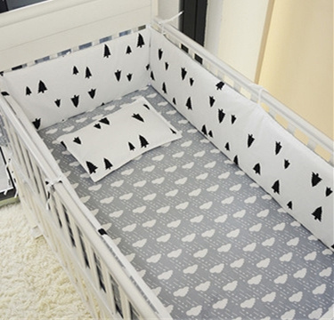 cot bedding and bumper