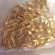 golden, dental24kgoldenplatedscrewpostspin, fororthodontictreatment, dentalproduct