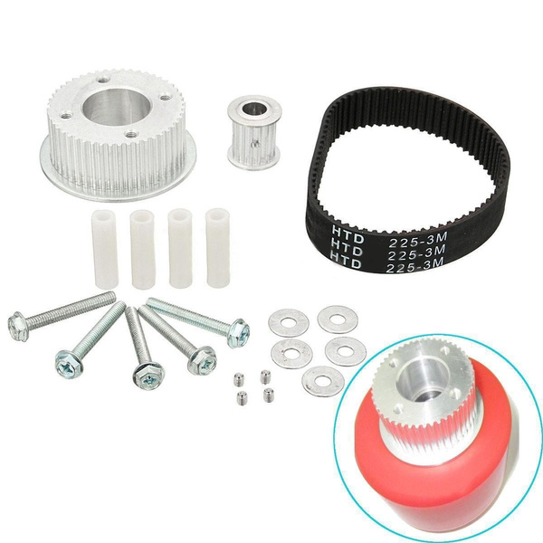 TickSmile 17pcs Drive Kit Parts Pulley And Motor Mount For 80MM Wheels Electric Skate Board