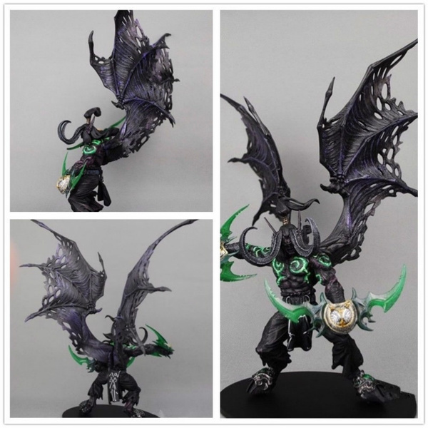 World Of Warcraft Demon Form illidan stormrage 14" Toy Figure New no Box 