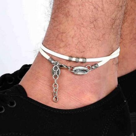 Anklet for men, men's anklet, bronze tube bead, black cord, anklet for men,  gift for him, men's ankle bracelet, ankle bracelet, minimalist : Amazon.ca:  Handmade Products
