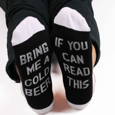 Funny, womensock, beersock, letter print