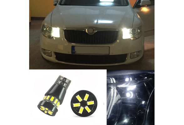 2 VEILLEUSE LED SMD W5W ANTI ERREUR SKODA FABIA OCTAVIA