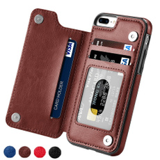 High-grade Business Men Women Magnetic Leather Wallet Case Card Slot Shockproof Flip Cover for iPhone X/8/8 Plus/7/7 Plus/6/6 Plus/6S/6S Plus/5/5S/SE/Samsung Galaxy S8/S8 Plus/S7/S7 Edge/Note 8
