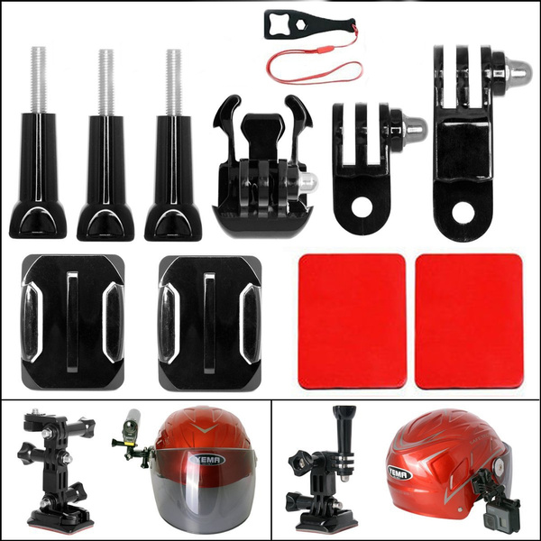 Openlijk tent studie 11-in-1 Action Camera Helmet Side Mount Kit Adhesive Mount for GoPro Helmet  Mount for SONY GoPro Hero 5 / 4/3+/3/ Session / SJCAM SJ4000 SJ5000 /  Garmin Virb XE DBPOWER etc | Wish