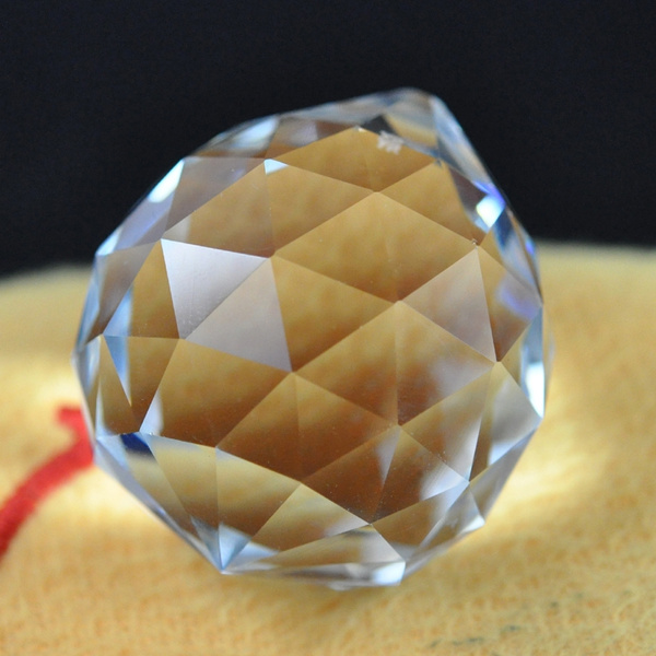 40mm Chandelier Clear Crystal Glass Ball Prism Pendant Suncatcher Home Decor 