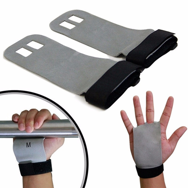 Gym Training Leather Palm Protector Size S/M/L Pull Up Weight Lifting ...