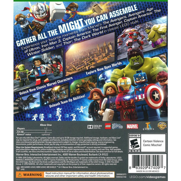 xbox 1 lego marvel avengers