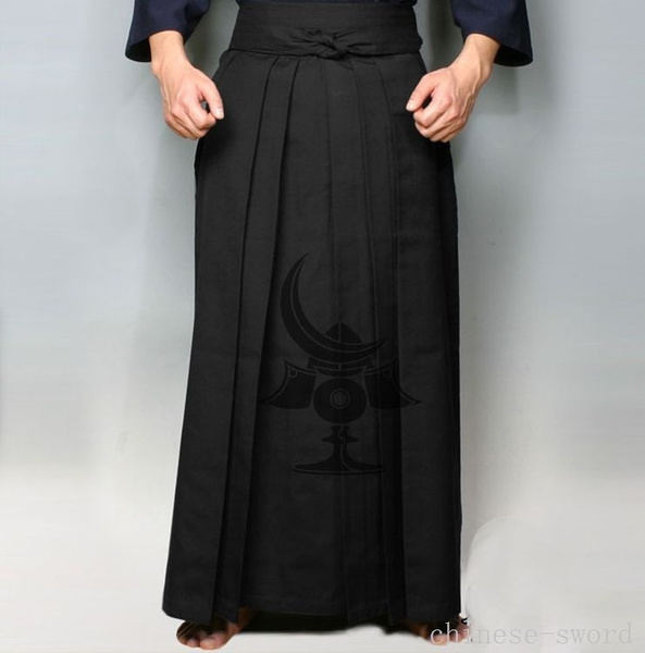 Kendo Iaido Aikido Hapkido,Hakama Martial Arts Uniform Kimono Dobok 3 color 
