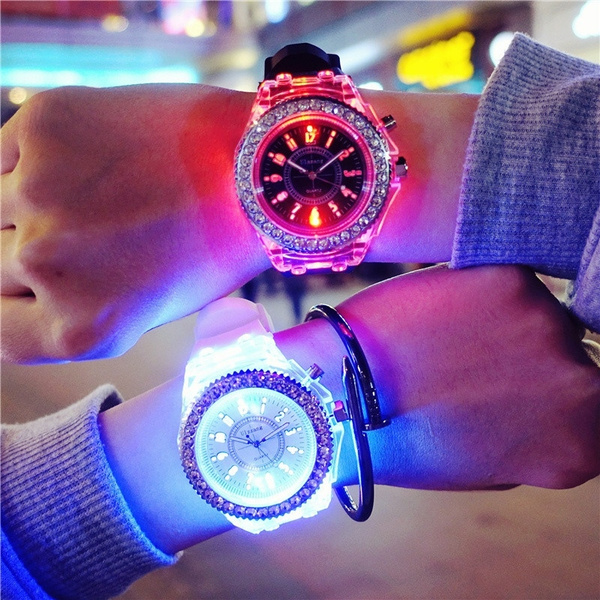 Wrist watch with led light new arrivals