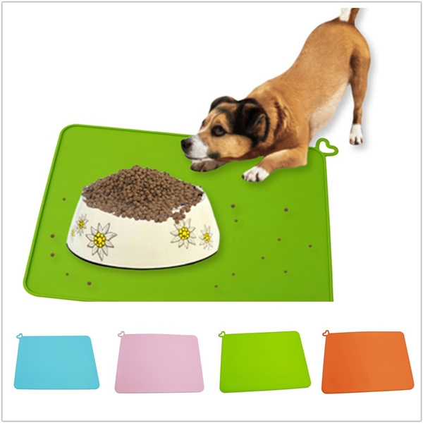 Silicone Dog Cat Pet Food Pad Pet Bowl Drinking Mat Waterproof Pet