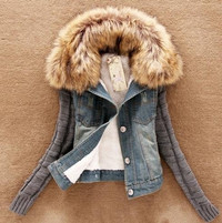 Jean-Jacket-Fur-Collar | Wish