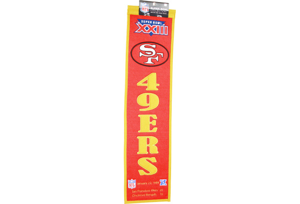 NFL - Super Bowl XXIV San Francisco 49ers Banner Pin (SB2449E) – SVP Sports