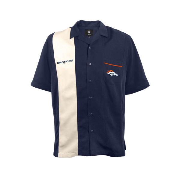 Denver Bronco Strike Men's Bowling Shirt