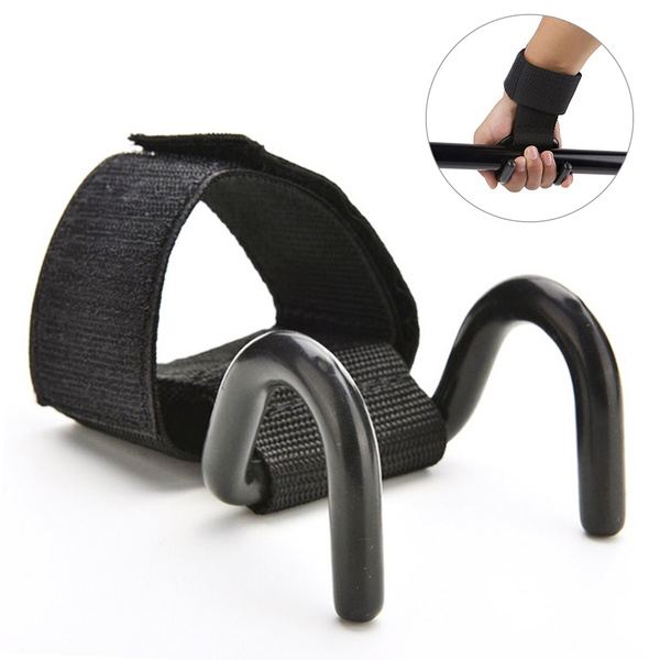Weight Lifting Straps Power Training Gym Hook Grips Gloves Wrist Support Lift 