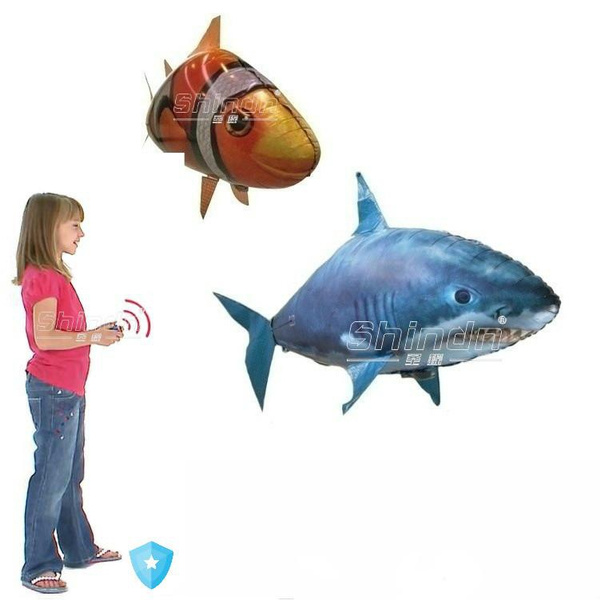 Hot ! Remote Control Flying Shark and clownfish Inflatable Toy Sky