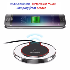 chargeur sans fils induction QI WIRELESS CHARGER for Samsung Galaxy S6, S6 edge, S7, S7 edge,S8, S8 Edge,S9 note 5, Apple iPhone: 8, 8 Plus, X