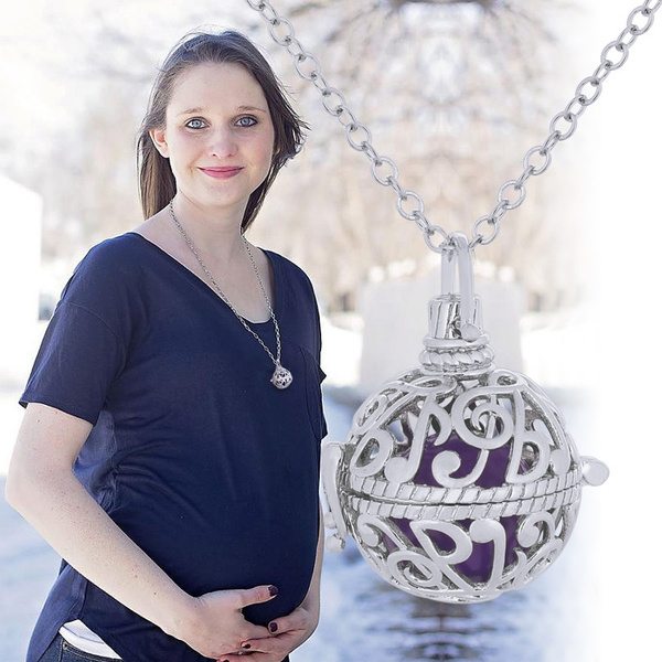 Pregnancy on sale necklace bell