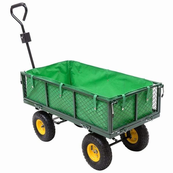 Garden Carts And Wagons 800LB Utility Outdoor Yard Lawn Yard Buggy ...