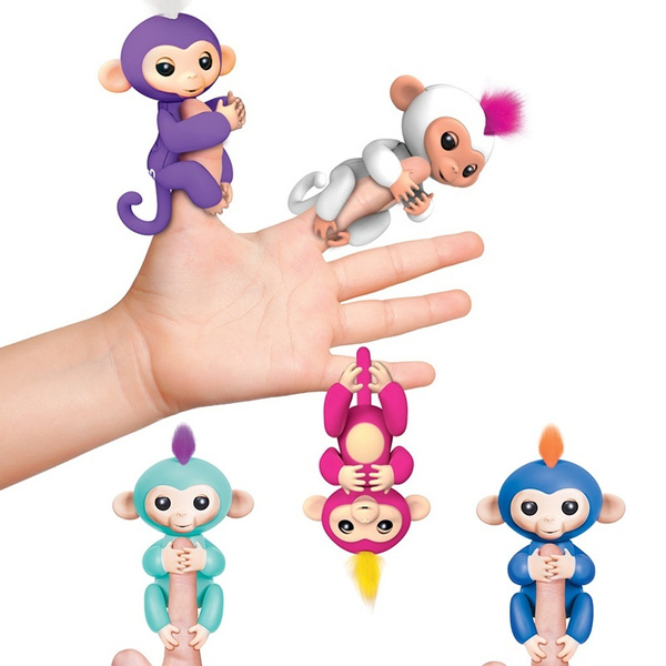 Fingerlings ouistiti violet bébé singe interactif de 12cm