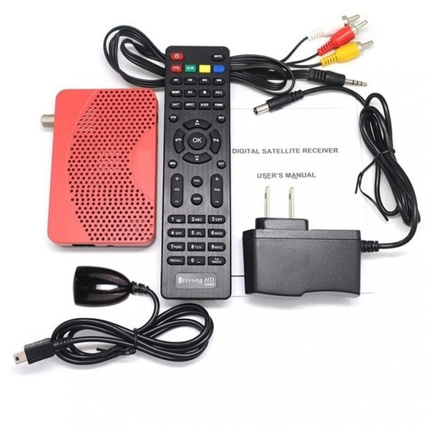 DVB S2 Digital Satellite Receiver HDTV DVB-S/S2 Dish Sat Decodificador HDMI  RCA Full HD 1080p 2x USB 2.0 Media Player Pre-Installed Program List EU  Plug