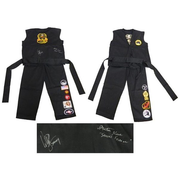 wallpapers Karate Kid Cobra Kai Gi schwartz sports memorabilia zabjry501 william zabka martin kove dual signed the karate kid black cobra kai karate uniform gi with johnny sensei