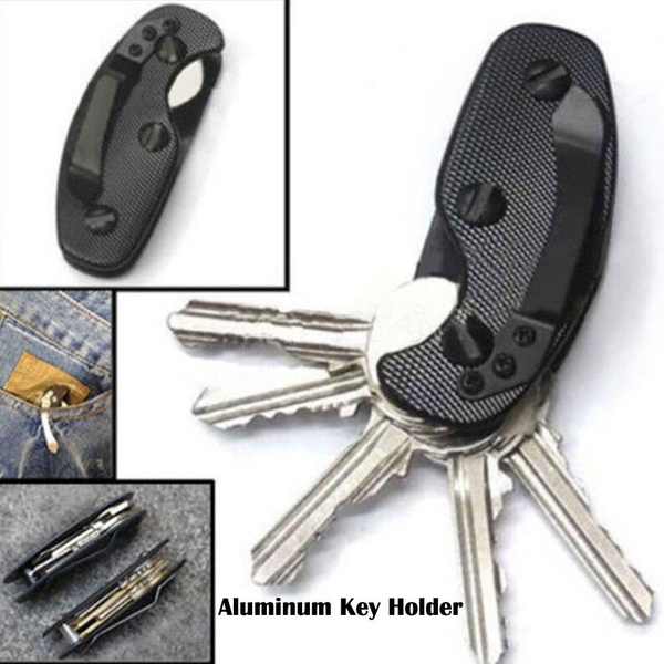 Aluminum Key Holder Organizer Clip Folder Keyring  Case EDC Pocket Tool  DSUK