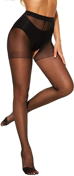 Women Open Crotch Crotchless Sheer 