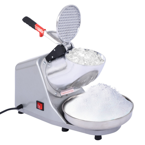 Goplus Electric Ice Crusher Shaver Machine Snow Cone Maker Shaved Ice 143 lbs 