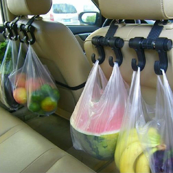 Double Head Car Seat Headrest Hooks Coat Purse Bag Hanger Holder Car  Accessories