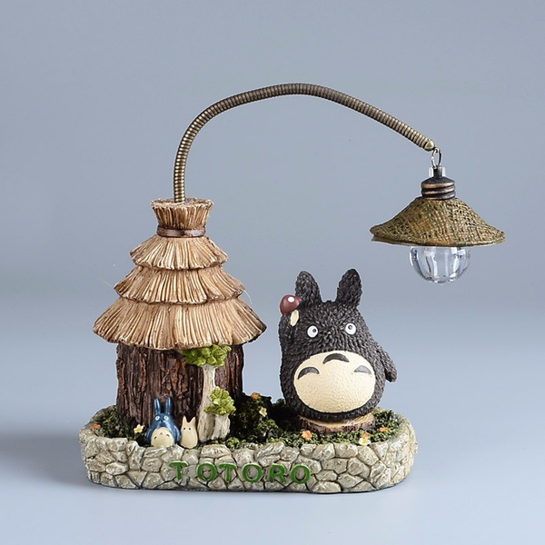 Hmwy-miyazaki Hayao Totoro Star Night Light Chevet Petite lampe de nuit  Résine Décoration de la maison