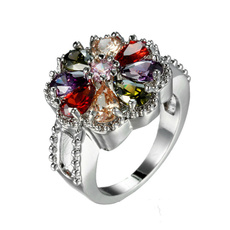 Sterling, weddingengagementring, Flowers, wedding ring