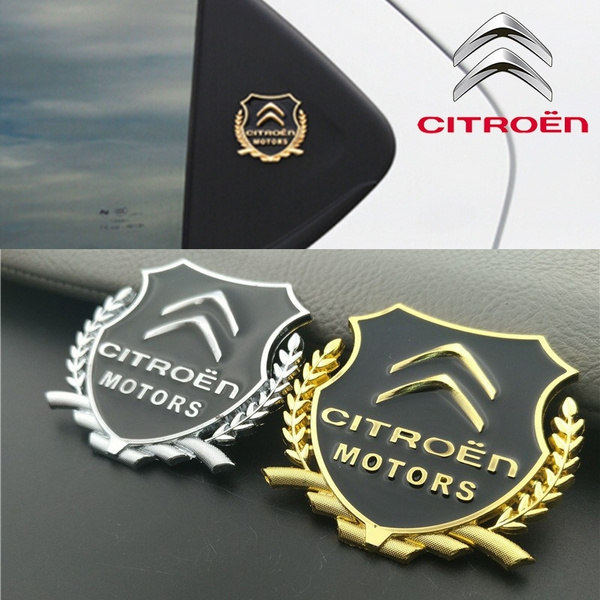 Emblème de Logo de Voiture pour Citroen C6 C4, Logo Emblème Badge Logo de  Voiture Autocollant D'insigne en Métal Lettres Emblem Décoration,A
