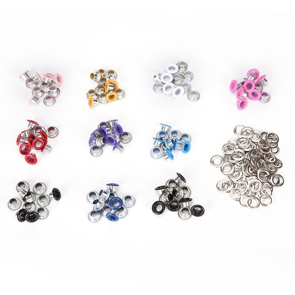 100pcs 4 5mm Scrapbook Eyelet Random Mixed Color Metal Eyelets For Diy Clothes New Od 17 Wish