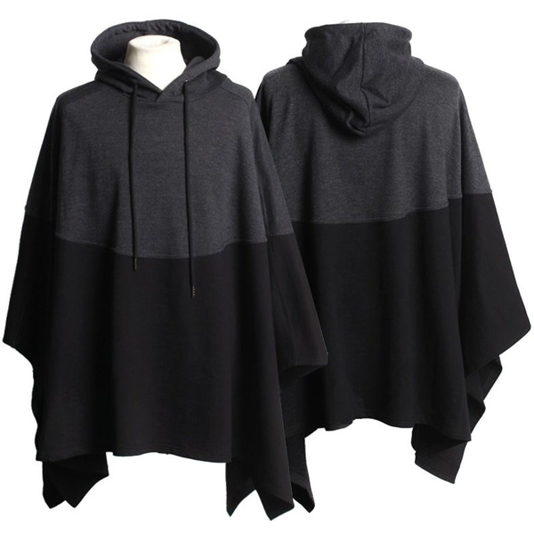 hooded cape poncho