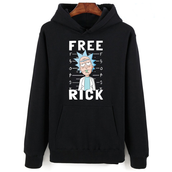 rick and morty pullover hoodie