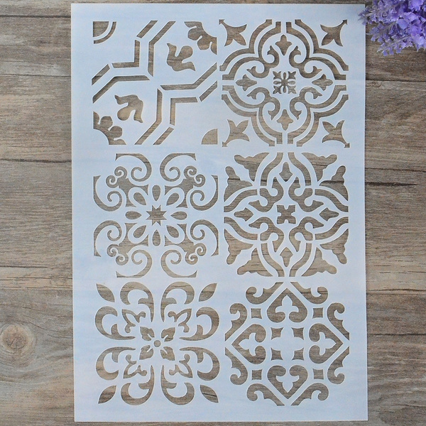 Layering Stencil Template For DIY Scrapbooking Photo Album Paper Cards Craft New