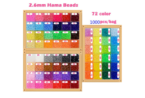 1000pcs/bag 2.6mm mini hama beads kids perler toys available 100%quality diy toy