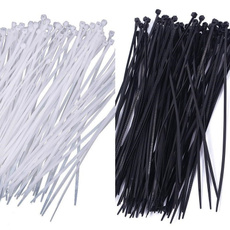 Lot 100pcs 8" 3x200mm Nylon Plastic Cable Ties Zip Wire Wrap Strap Random Color (Size: 200 mm)